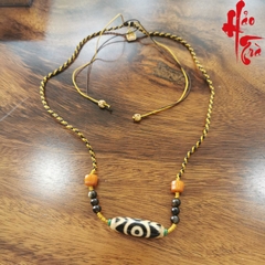 Vòng Cổ Đá Yi 3 Mắt Potala Tây Tạng - DZI09