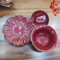 Chén khải Lang Hồng Long Tuyền (tam tài) - LT34CK - 110ml