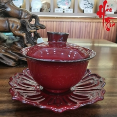 Chén khải Lang Hồng Long Tuyền (tam tài) - LT34CK - 110ml