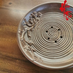 Thuyền Trà Gốm Sứ Long Tuyền Hình Tròn LT51 (Đường kính 15cm, cao 4cm)