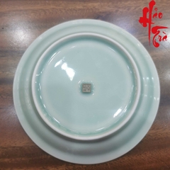 Dĩa Gốm Sứ Long Tuyền Hình Rồng Nhạt LT53 (Đường kính 14cm, cao 3cm)