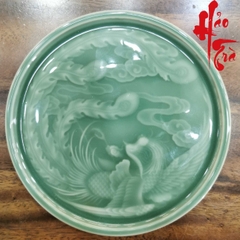 Dĩa Gốm Sứ Long Tuyền Hình Công LT57 (Đường kính 15cm, cao 2cm)
