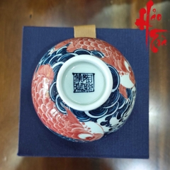 SCD001 Chén Quốc Phong Vẽ Tay Hình Cá 100ml - LY169