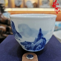 Chén Sứ Cảnh Đức LY67 Phong Cảnh Vẽ Tay 100 ml