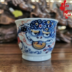Chén Sứ Cảnh Đức Vẽ Tay Hình Cóc - LY89 - 100ml
