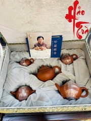 Bộ Ấm Tử Sa Nhất Xưởng Cụ Mao gồm 5 Ấm