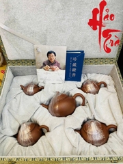 Bộ Ấm Tử Sa Nhất Xưởng Cụ Mao gồm 5 Ấm