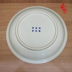 Dĩa Sứ Cảnh Đức Thanh Hoa NU16 - Nung Củi Đ. Kính 15cm