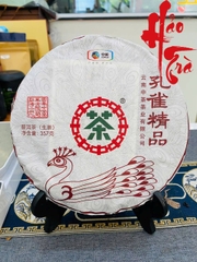 Phổ Nhĩ Sống Khổng Tước Tinh Phẩm - Trung Trà 2019 - Bánh 357g