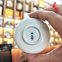 Tách Sứ Cảnh Đức Vẽ Tay - Chim Xanh