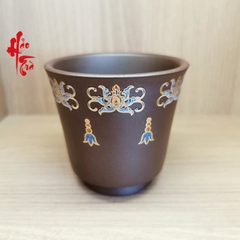 Tách Trà Tử Sa - Viền Hồ Điệp 120ml