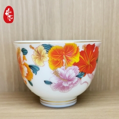 Chén Trà Sứ Cảnh Đức - Hoa Phù Tang 100ml