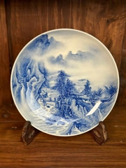 Dĩa Sứ Cảnh Đức Thanh Hoa - Nung Củi Đ. Kính 15cm