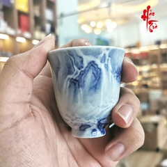 Tách Sứ Cảnh Đức Thanh Hoa - Nung Củi 50ml
