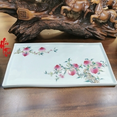 Bộ Ly Tách Pha Trà Sứ Cảnh Đức Trái Đào 9 Món