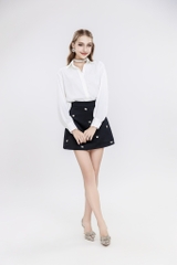 Alphabet Skirt - Chân váy A đính đá
