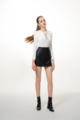 Áo thun đan dây ngực- Lace Up Top