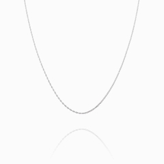 Dây chuyền trơn - Dạng xoắn - Bạc