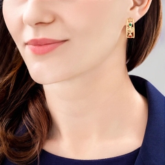 Bông tai Hoa Mẫu Đơn Nhà Đường Hoàng Kim