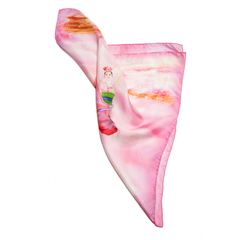 Khăn lụa vuông Tiên Nữ Hoa Sen