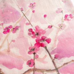 Khăn lụa dài Hoa Mai - Màu hồng