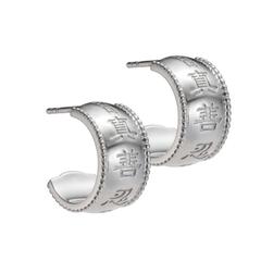 Bông tai Kỳ Diệu Chân Thiện Nhẫn - Size nhỏ - Bạc