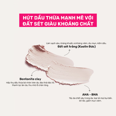 Mặt Nạ Đất Sét Hút Dầu Kiểm Soát Nhờn - Derladie Vegan Pink Clay Mask Deep Pore Tightening