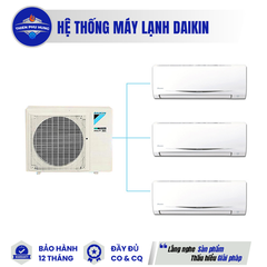 Hệ thống máy lạnh Daikin Multi S inverter 3.0 Hp 1 dàn nóng MKC70SVMV, 3 dàn lạnh CTKC25RVMV