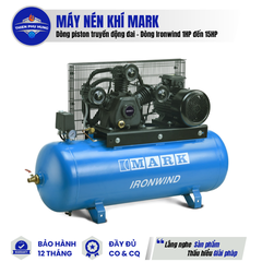 MÁY NÉN KHÍ PISTON TRUYỀN ĐỘNG ĐAI - DÒNG IRONWIND 1HP ĐẾN 15HP MARK