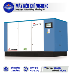 MÁY NÉN KHÍ TRỤC VÍT ĐƠN KHÔNG DẦU DÒNG ZW FUSHENG