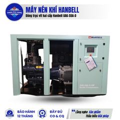 MÁY NÉN KHÍ VÍT HAI CẤP CÓ DẦU HANBELL AA6-55A-D