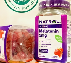 Kẹo hỗ trợ giấc ngủ, giúp ngủ ngon Natrol Melatonin 5mg 180v