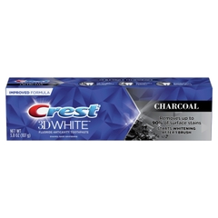 Crest 3D white Charcoal 107g - Kem đánh răng tinh chất than tre làm trắng sạch răng tối ưu