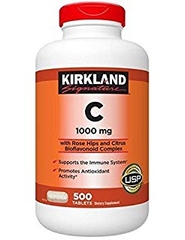 Kirkland Vitamin C 1000mg - Viên uống Vitamin C 1000mg hộp 500 viên
