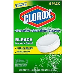 Clorox Bleach toilet tablet kill 99.9% bacteria - Viên rửa bồn cầu diệt vi trùng 6 viên