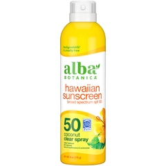 Xịt chống nắng toàn thân Alba Botanica Hawaiian Coconut Clear Spray SPF50