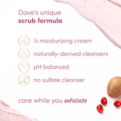 Kem Tẩy Tế Bào Chết Body Dove Chiết Xuất Lựu & Bơ Hạt Mỡ- Dove Exfoliating Body Polish Pomegranate Seed & shea butter 298g