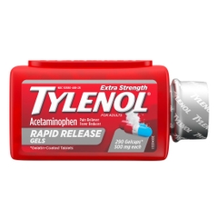 Tylenol rapid release 500mg 290 viên gel - Thuốc giảm đau nhức, giảm sốt dạng gel