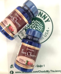Puritan's Pride Tart Cherry 1000mg 60 capsules - Viên hỗ trợ bệnh Gút