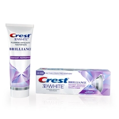 Crest 3D White Brillance Vibrant Peppermint toothpaste 110g