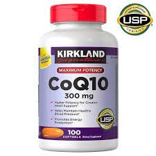Coq10 Kirkland 300mg - Viên uống bổ tim chứa coenzyme hộp 100 viên