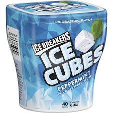 Ice Breakers Ice Cubes Sugar Free Peppermint Gum