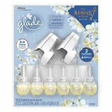 Glade Plugins Dancing Flowers 6 Refills 2 Warmers