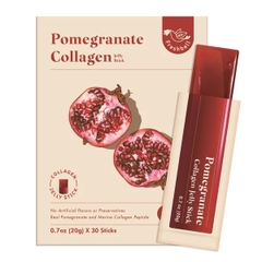 Pomegranate Collagen tinh chất lựu làm trắng da dạng thạch - hộp 30 thanh