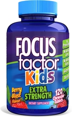 Focus factor kids EXTRA STRENGTH chewable tablet Berry flavor - Viên bổ não dòng cao cấp giúp trẻ tập trung, tăng trí nhớ