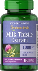 Puritan's Pride Milk Thistle extract 250mg- Viên uống bổ gan (180 viên)