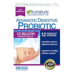 Probiotic Advanced Digestive Truanature 100 capsules _ Viên uống hỗ trợ men tiêu hóa - SALE DATE T7.2024