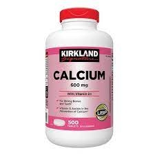 Kirkland Calcium+ D3 500ct - Thuốc bổ sung Calcium,D3 giúp xương, răng chắc khỏe