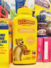 Vitamin D3 Lil Critters Gummy Vitamins - Kẹo dẻo bổ sung Vitamin D3 tăng cường chiều cao cho bé