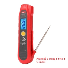 Nhiệt kế 2 trong 1 UNI-T UT320T (Hồng ngoại & Đầu dò)